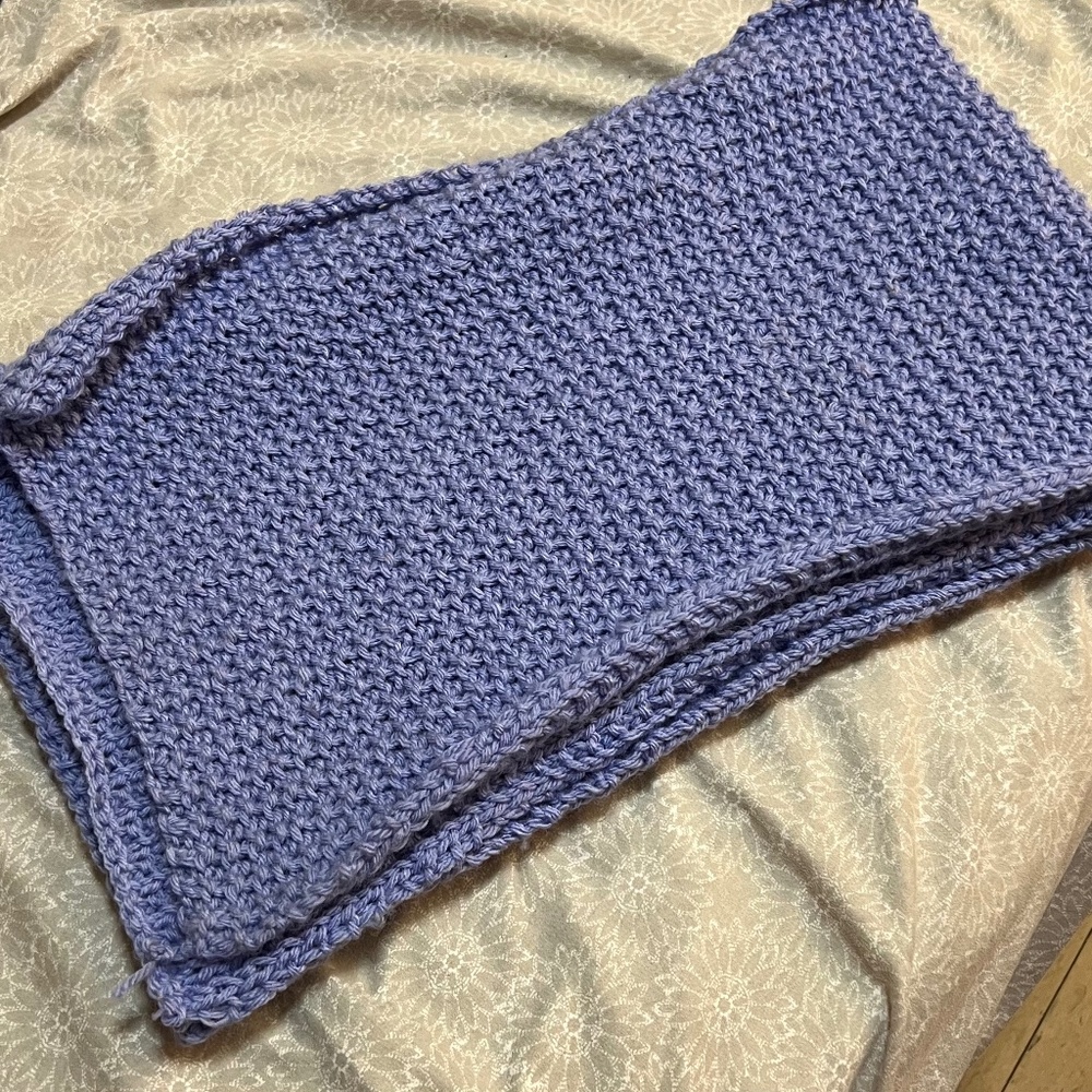 handmade purple scarf